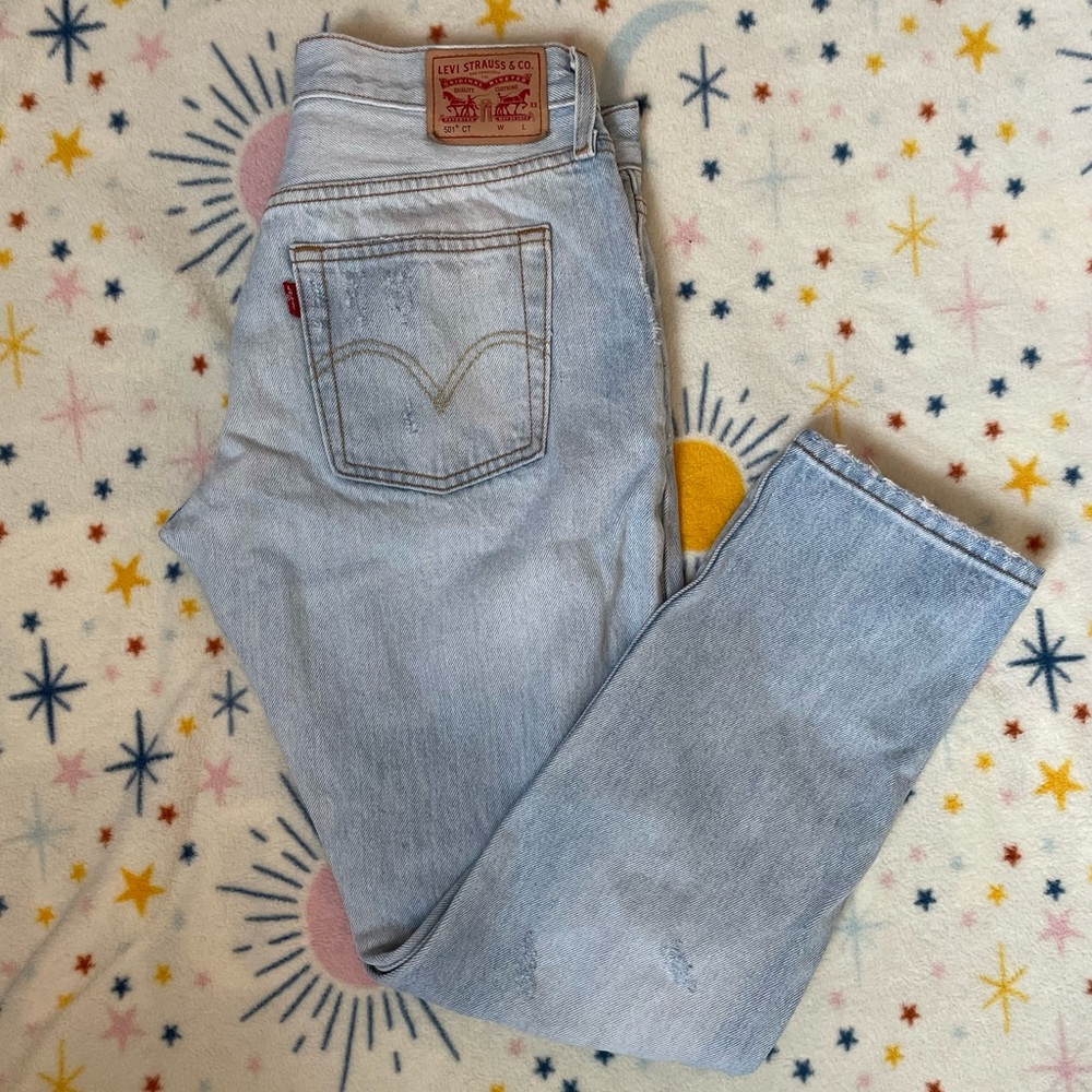 Women’s Levi’s 501 Button Fly Jeans - Light Wash